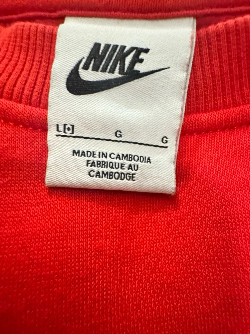 Nike Boys Red Crewneck Sweatshirt size Large